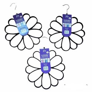 New set of three Joy Mangano Original Huggable Hangers Flower Accessory